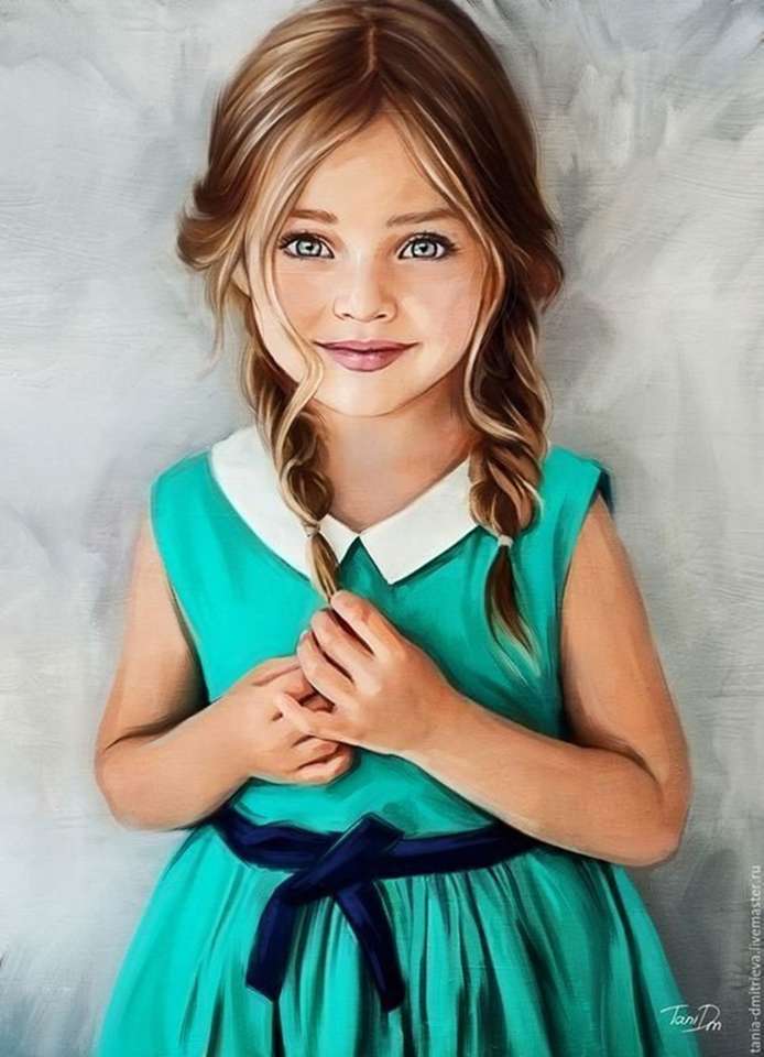 Piękna mała dziewczynka puzzle online