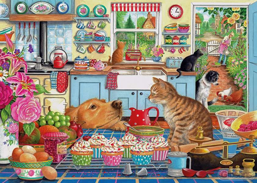 Kociaki oglądają smakołyki #181 puzzle online