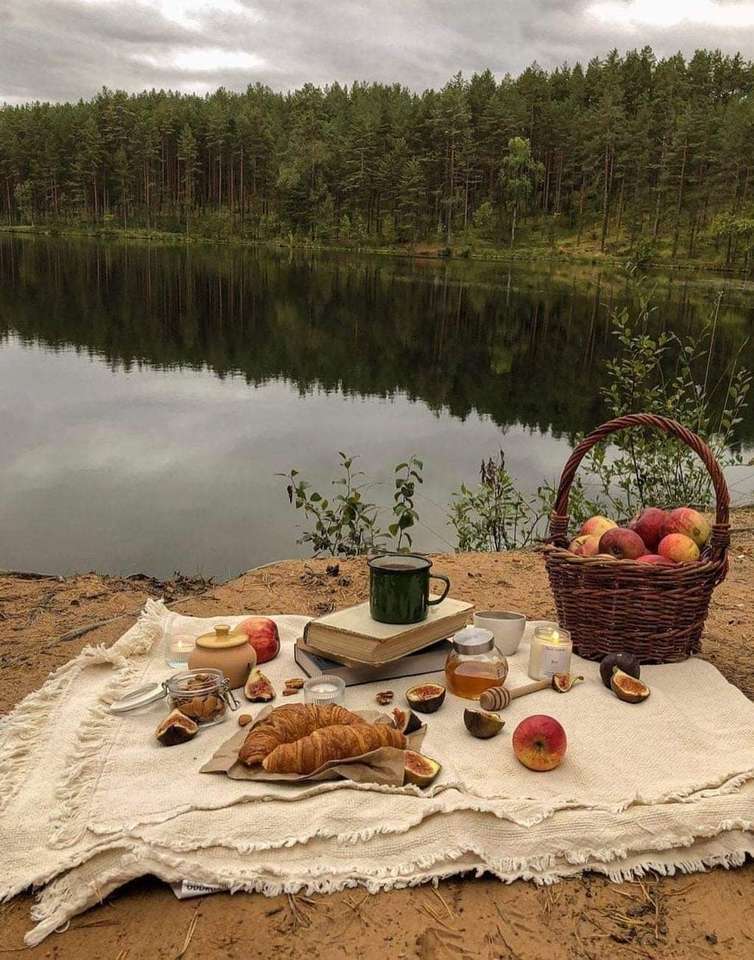 Piknik nad jeziorem puzzle online