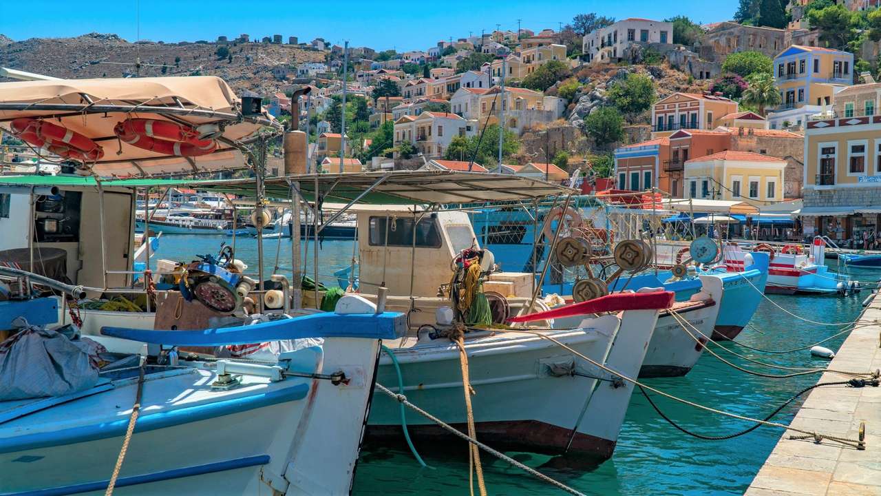 grecka wyspa Symi puzzle online