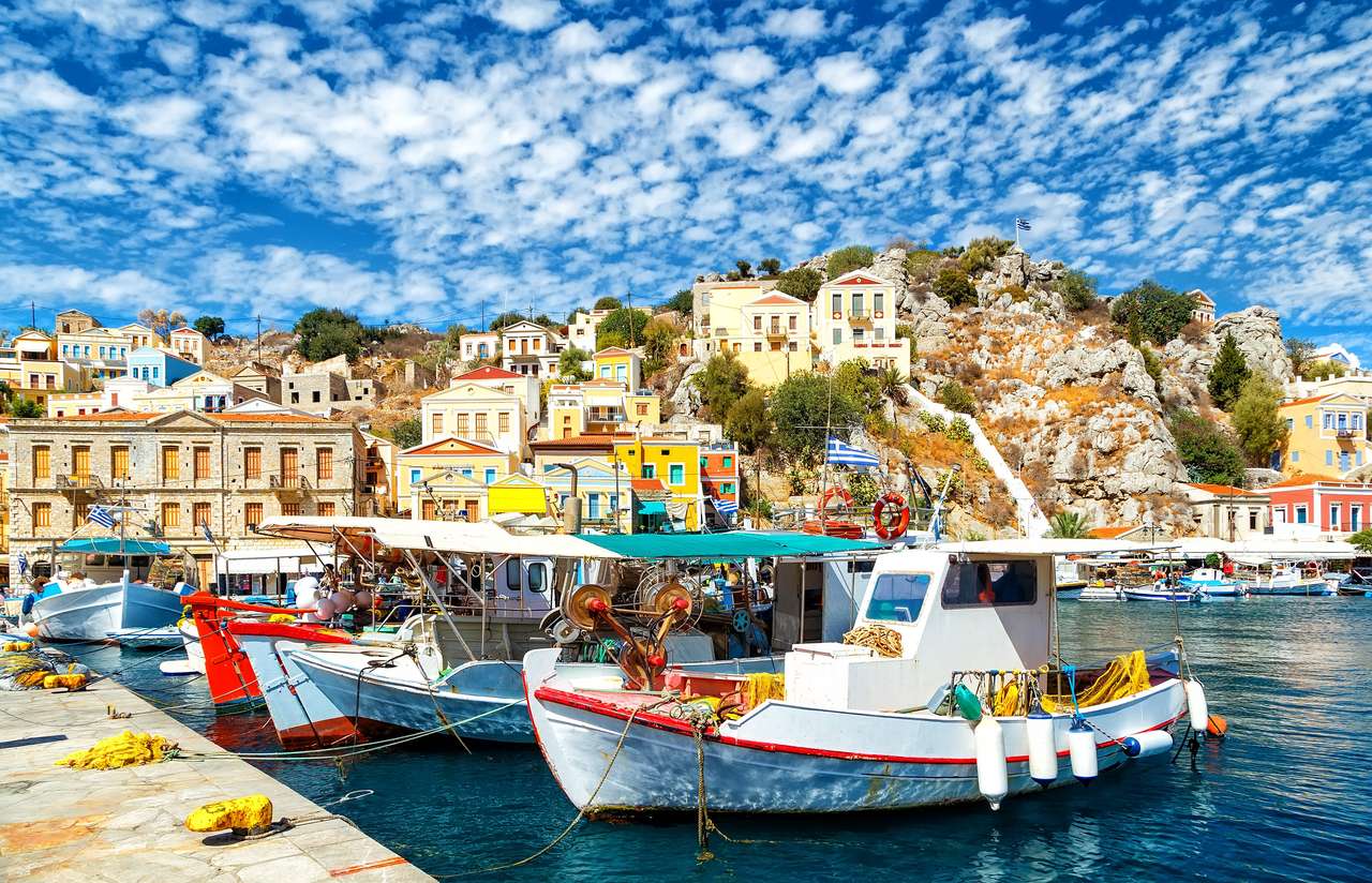 grecka wyspa Symi puzzle online