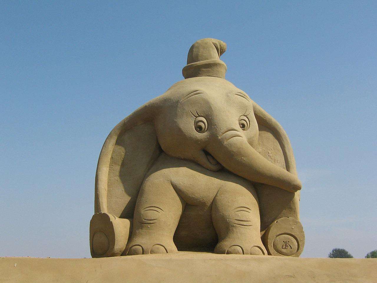 Posąg z piasku puzzle online