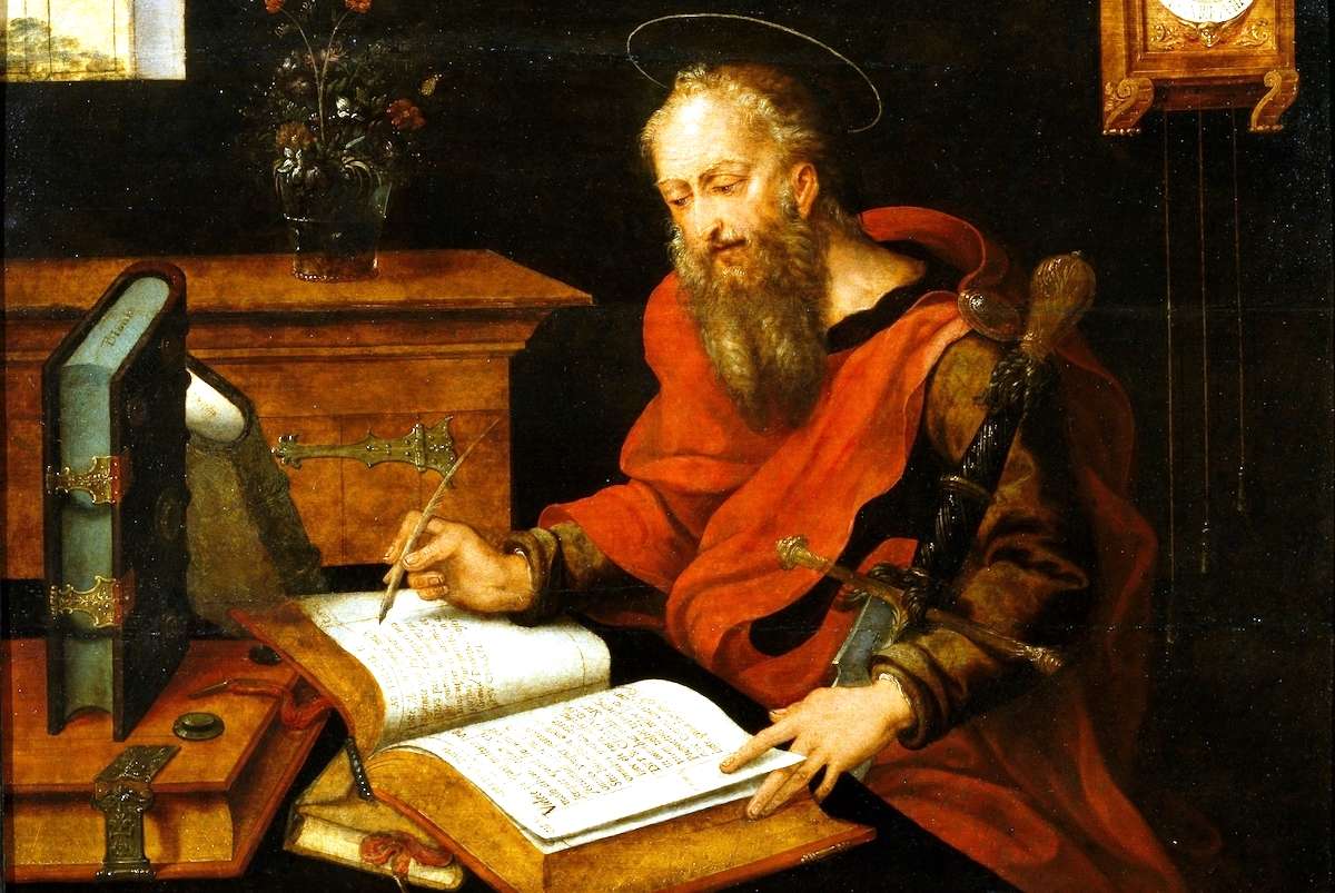 Św. Paweł Apostoł piszący swoje listy puzzle online
