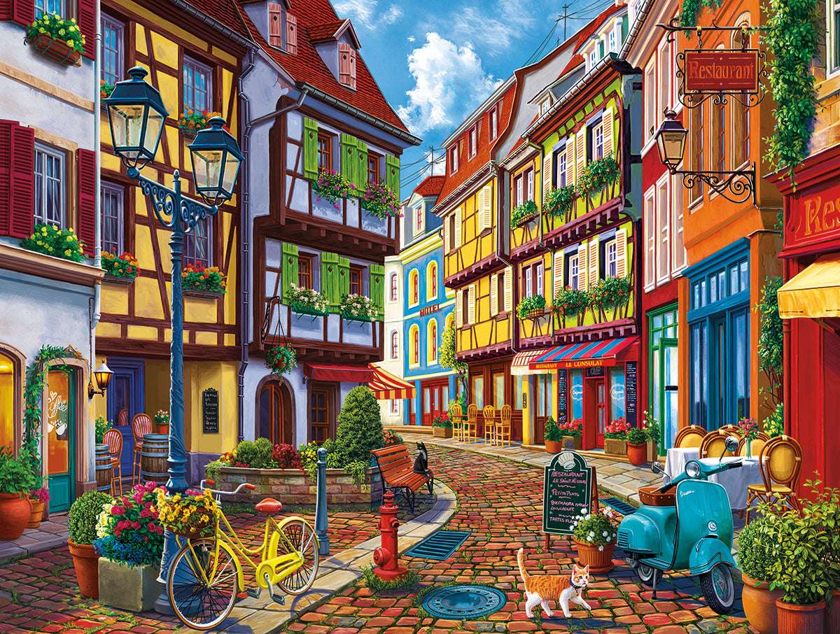 Kolorowe miasteczko. puzzle online