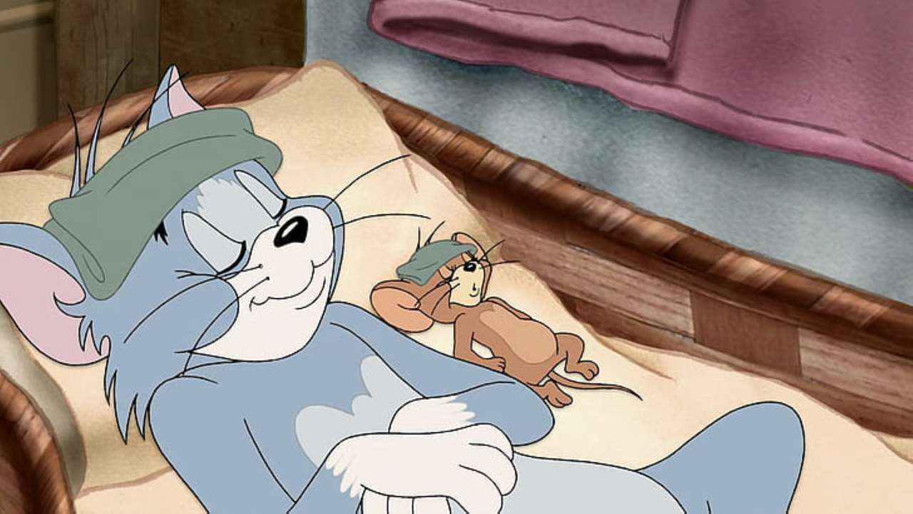 Tom i Jerry odpoczywają puzzle online