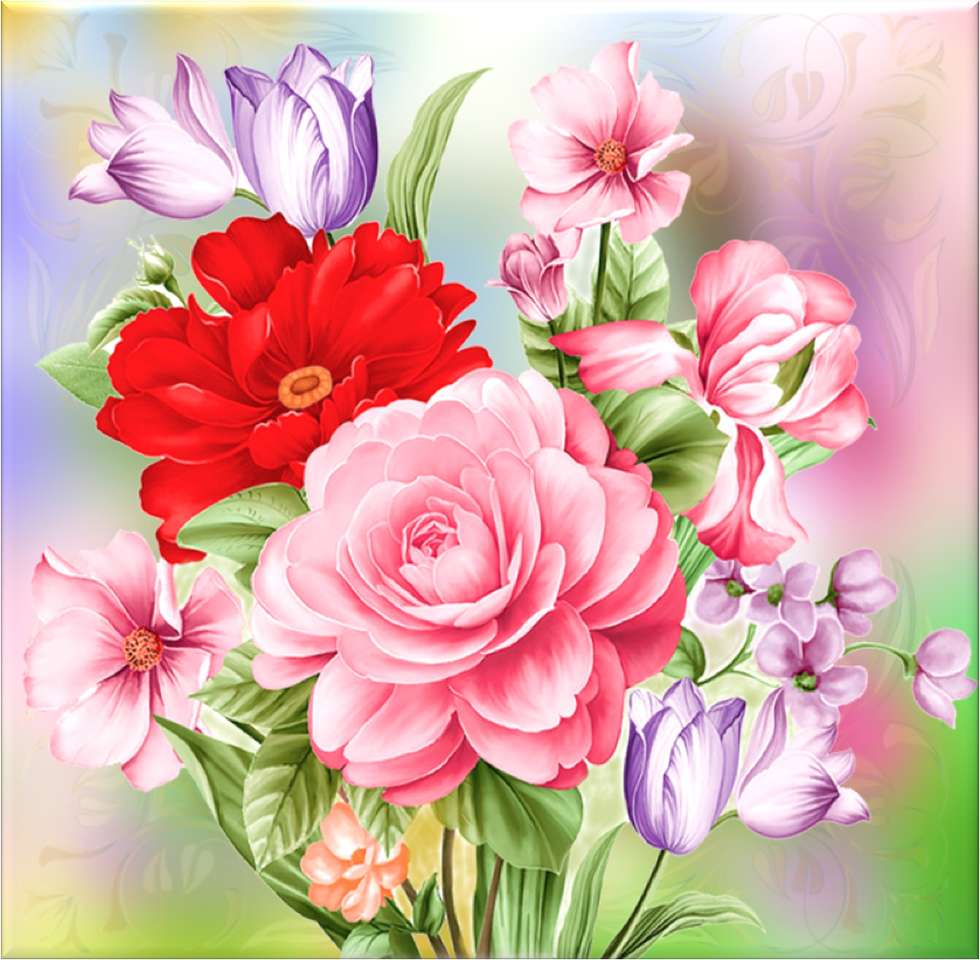 Bukiet kwiatuszków puzzle online
