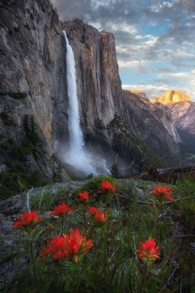 Wodospady Yosemite puzzle online