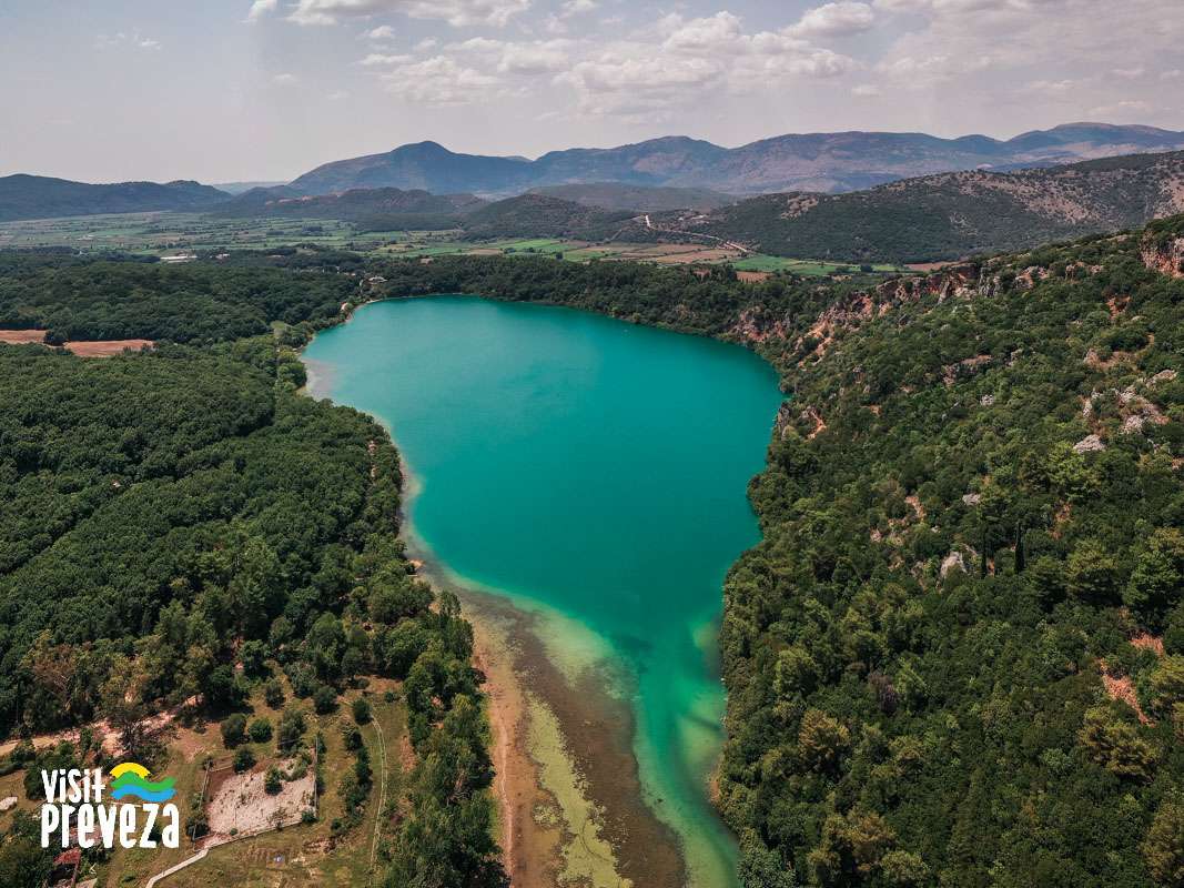 Jezioro Ziros Grecja puzzle online