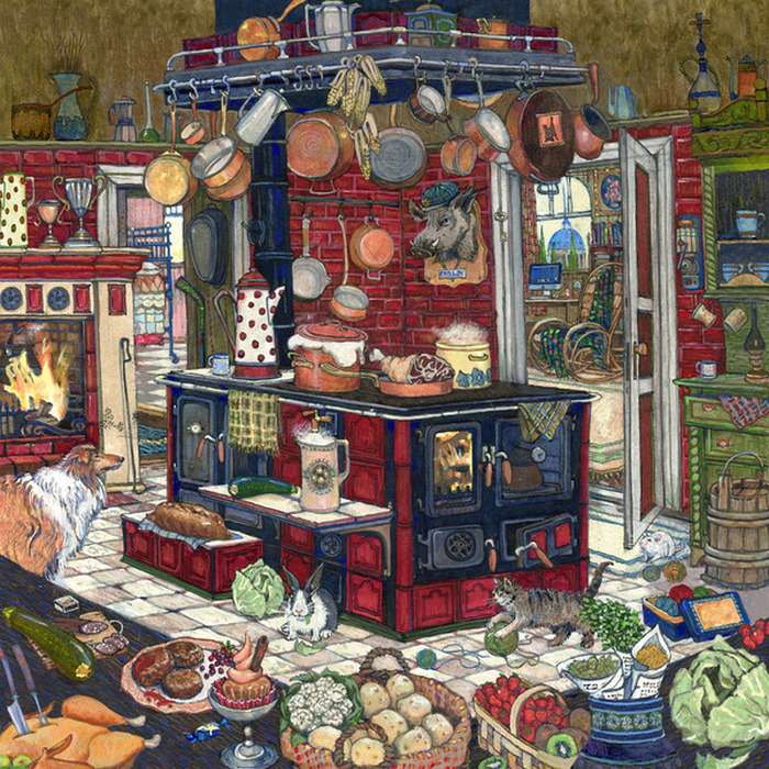Żywność w kuchni puzzle online