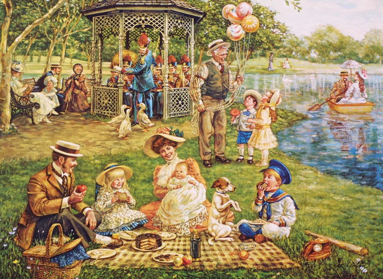 piknik rodzinny puzzle online