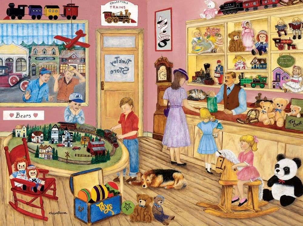 Sklep z zabawkami Tima puzzle online