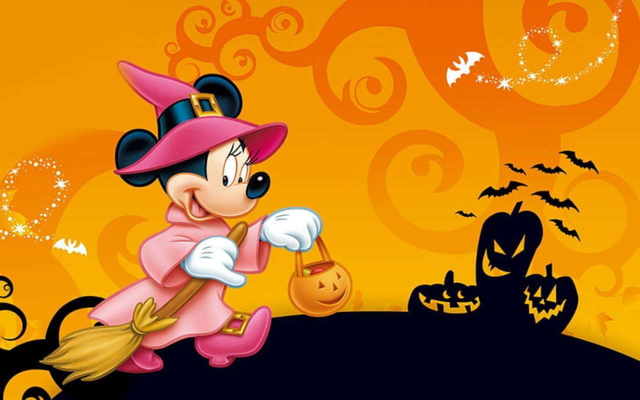 Minnie impreza z okazji halloween puzzle online