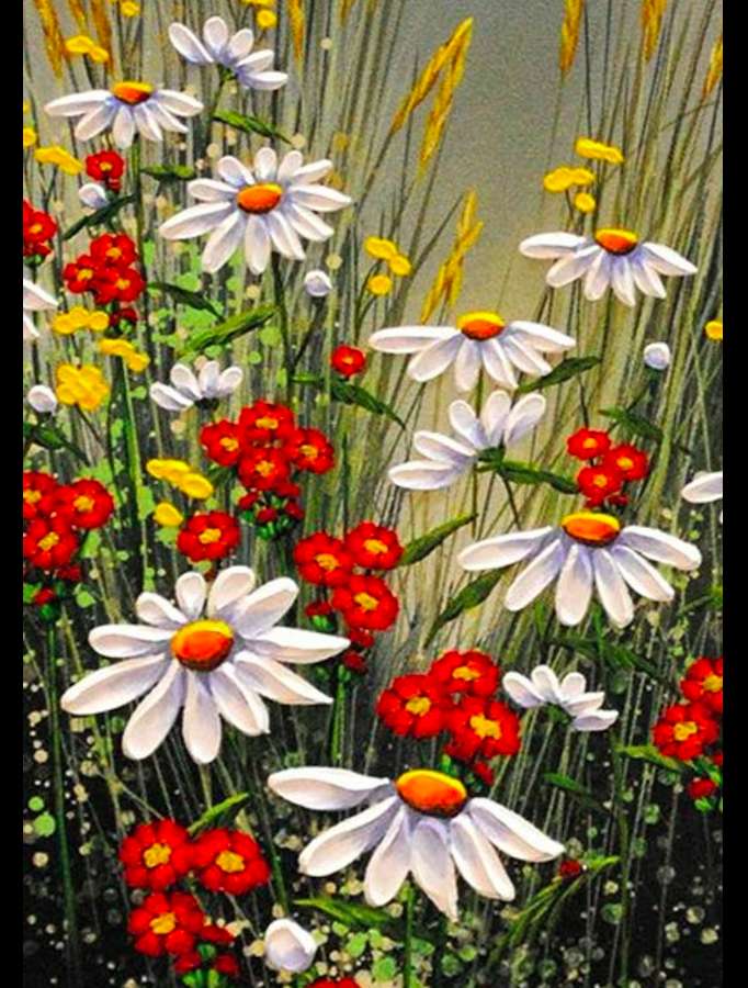 Kwiatowy, las'' latem malowany puzzle online