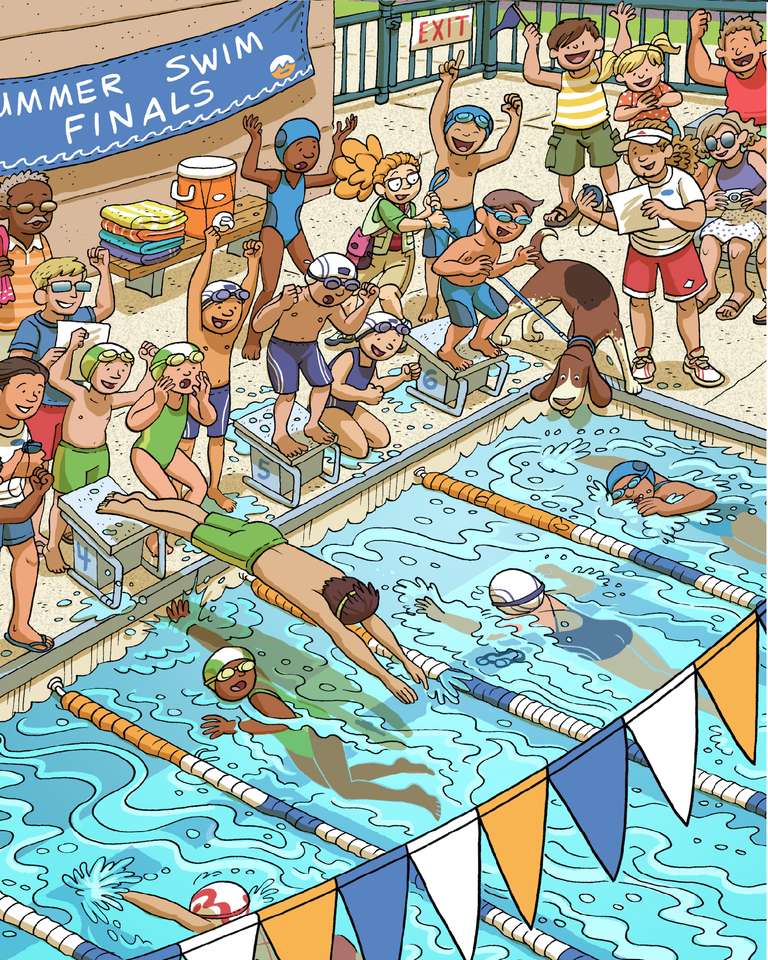 Zawody pływackie puzzle online