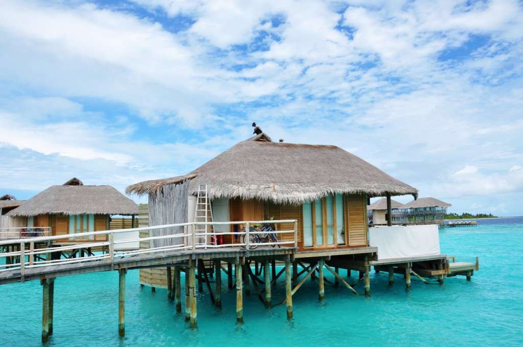 Domki na Malediwach. Ocean Indyjski puzzle online