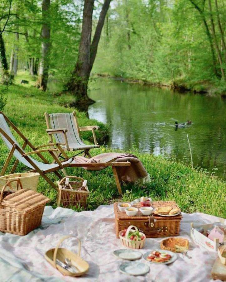 piknik nad rzeką puzzle online