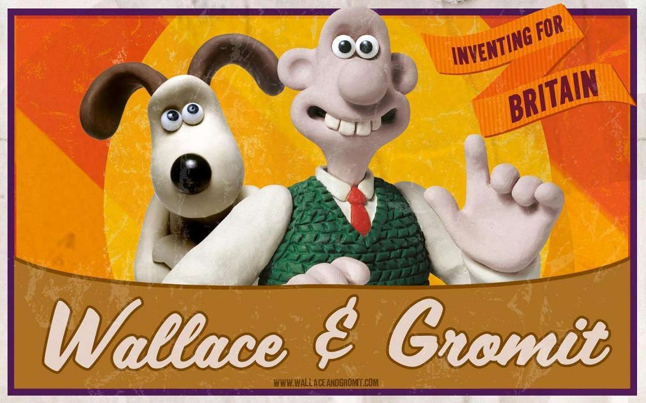 Wallace i Gromit puzzle online