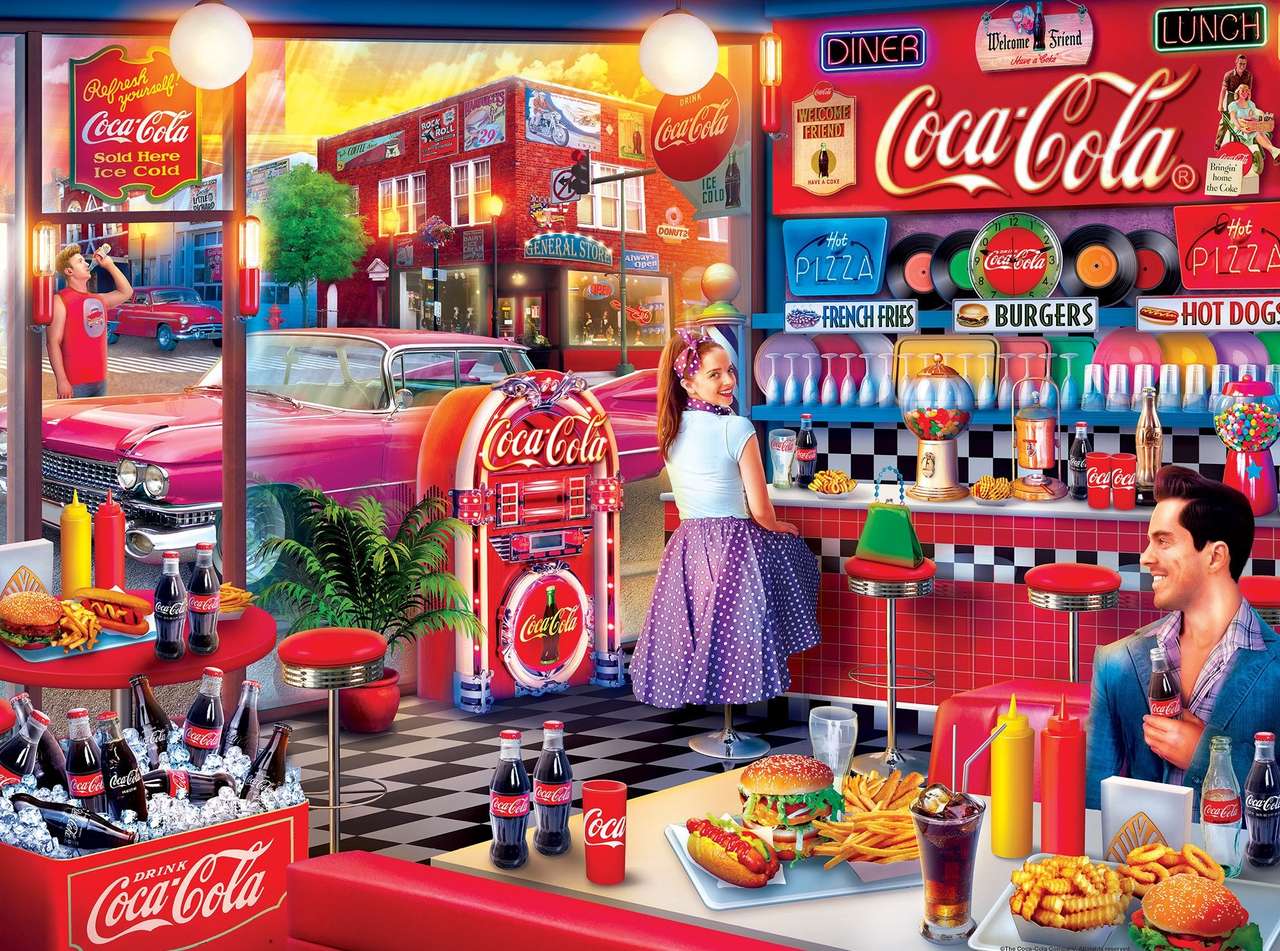 Fontanna Coca Cola Soda puzzle online