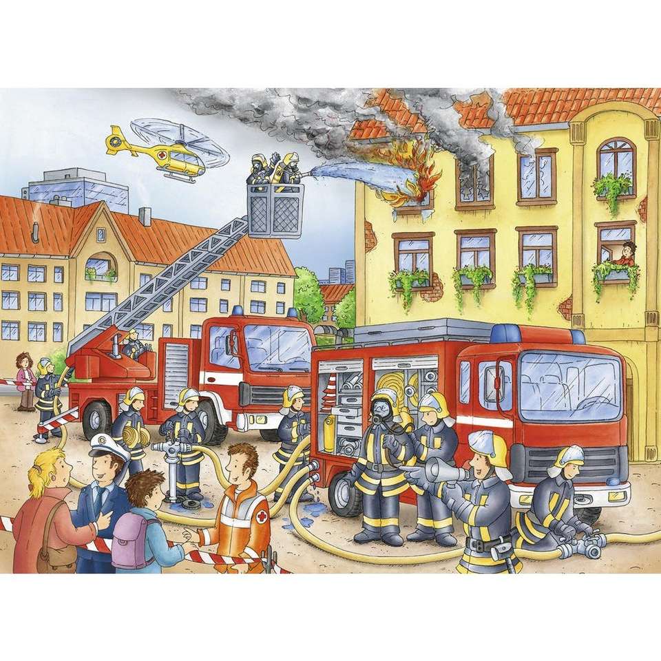 Pojazdy strażackie w akcji puzzle online