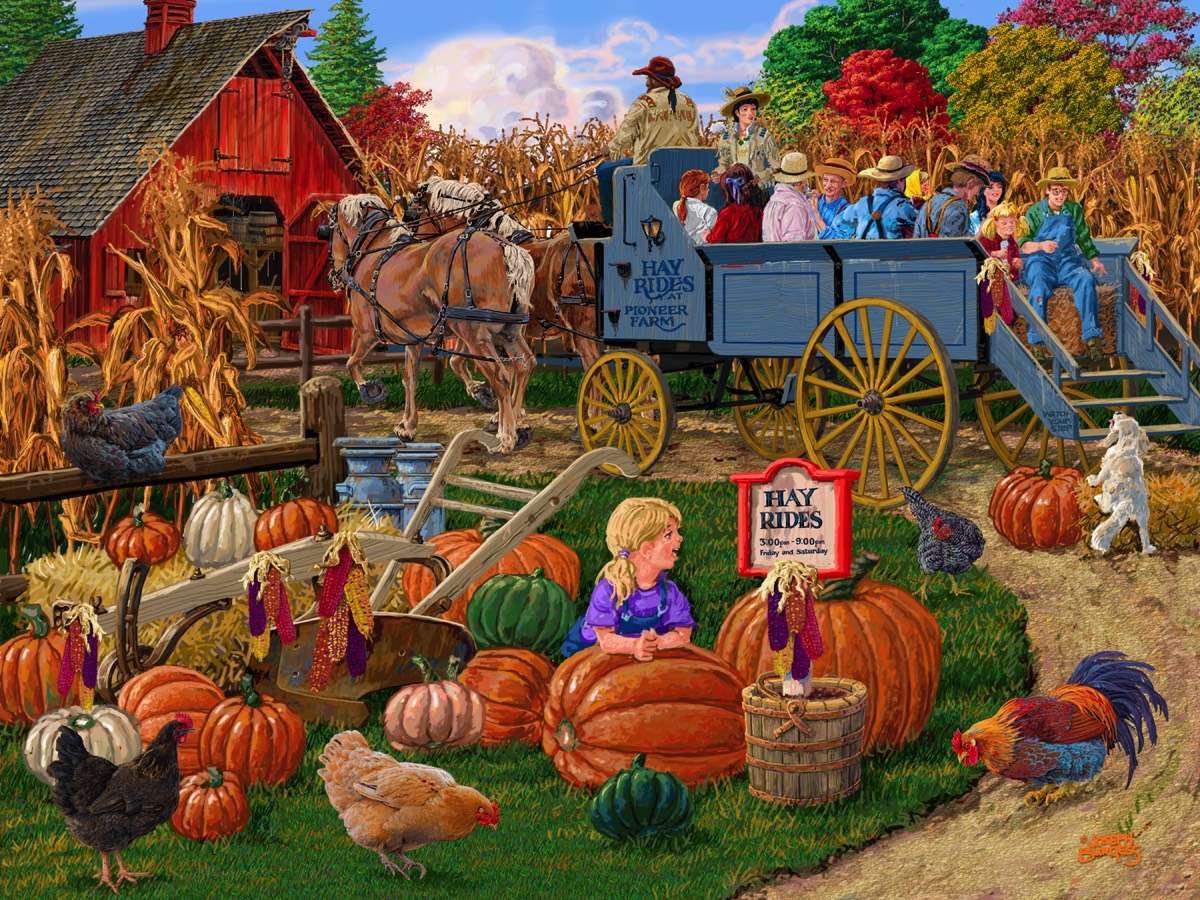 Chodź chłopcze, Hayride puzzle online