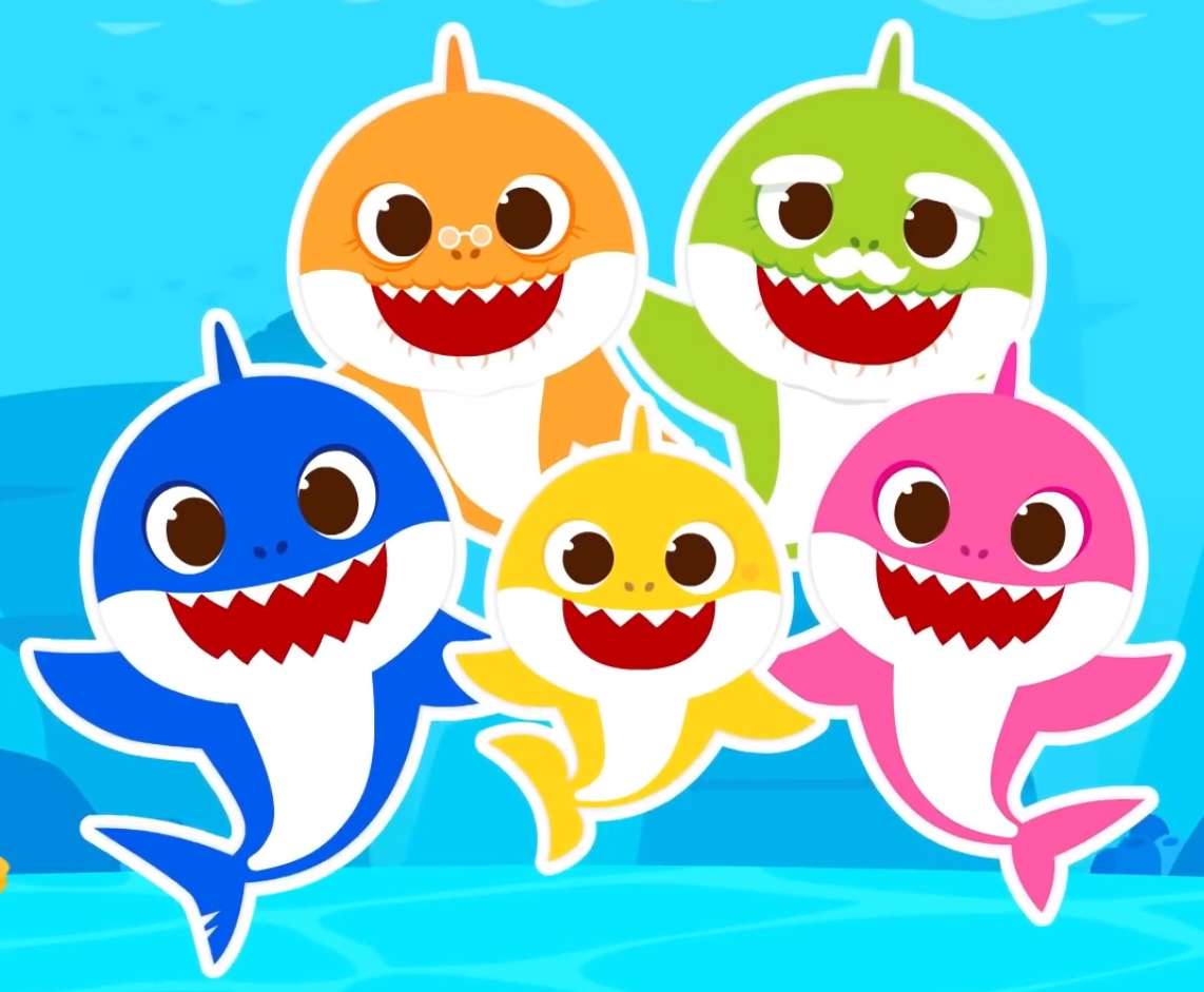 Kolory rodziny rekinów puzzle online