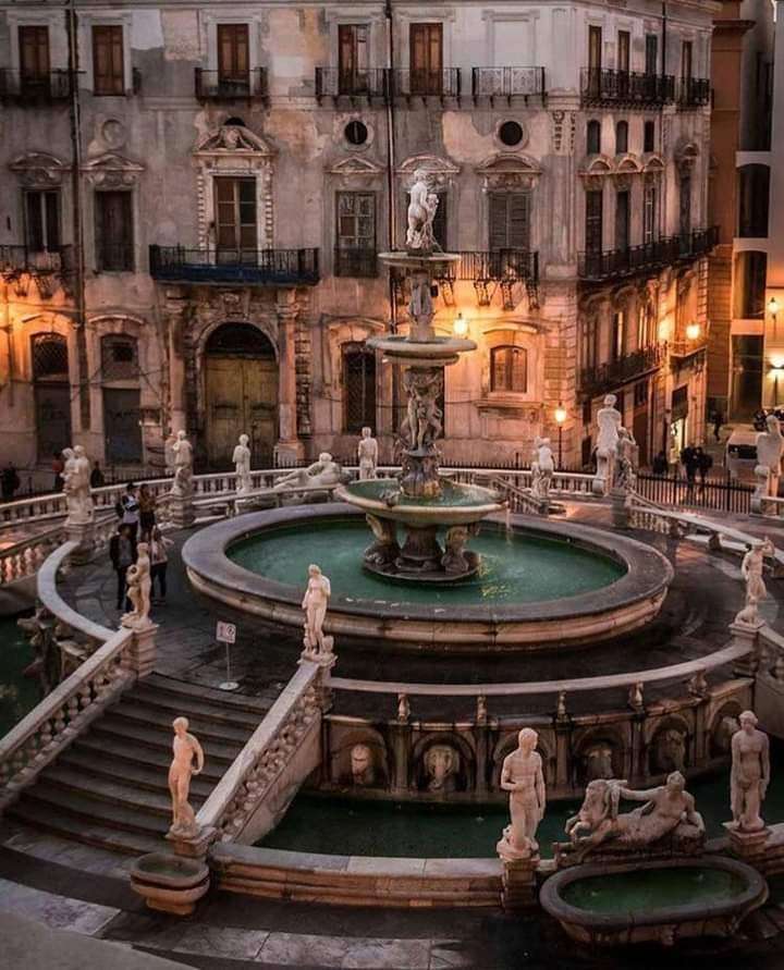 Palermo – fontanna w Pretorii puzzle online