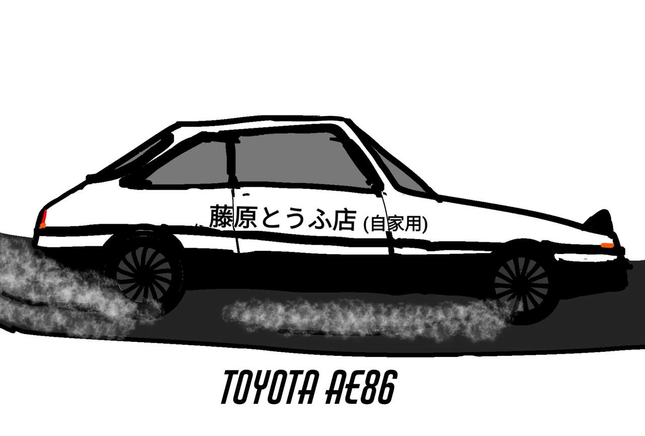 Toyota AE86 prawda puzzle online