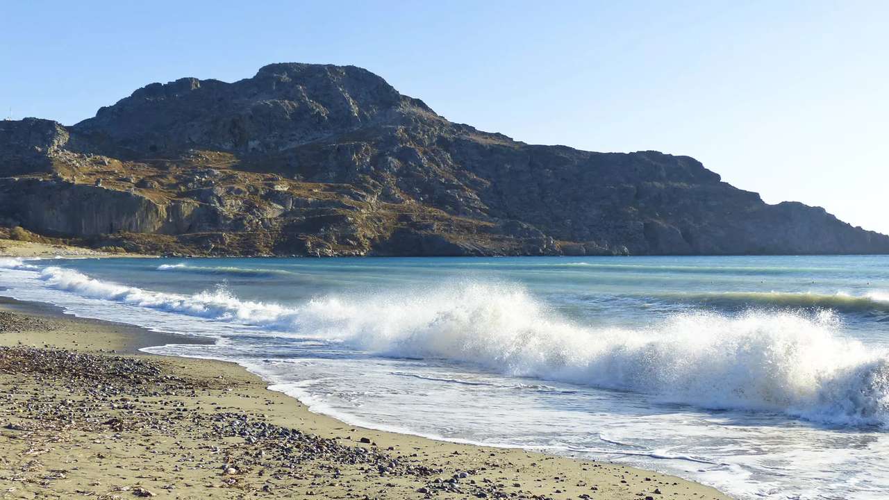 Plaża Plakias na wyspie Kreta puzzle online
