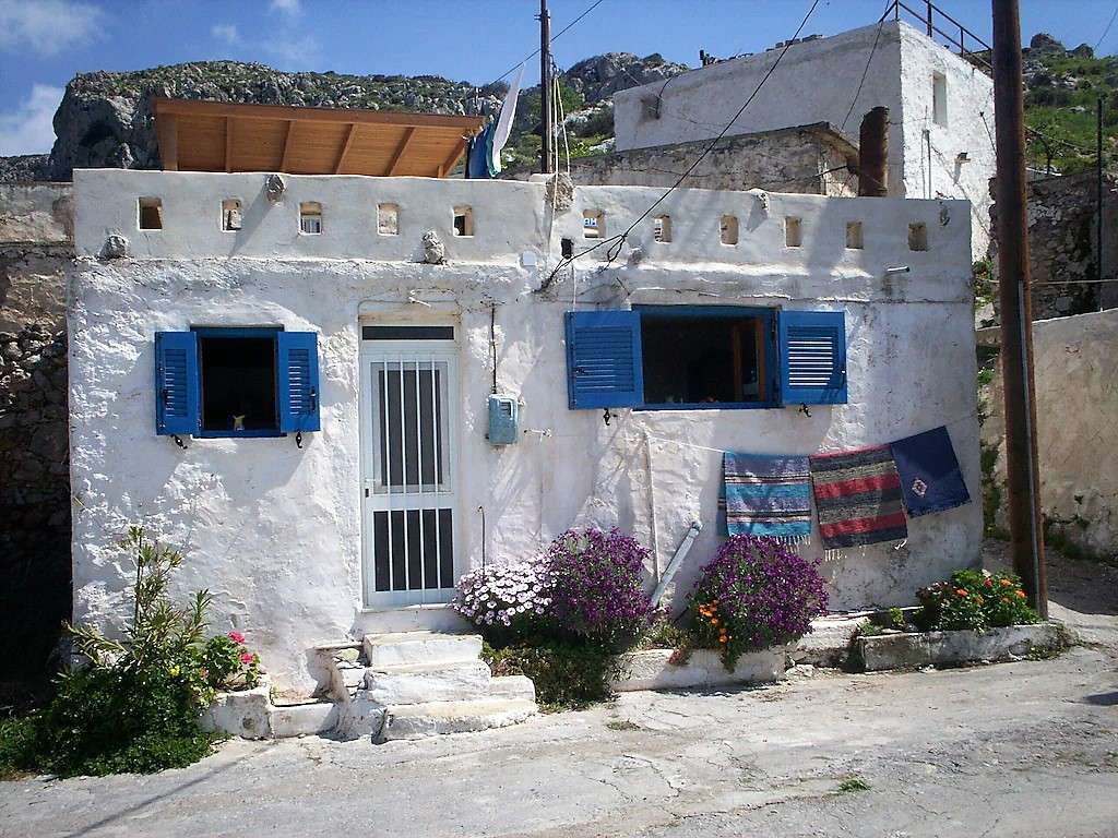Górska wioska na wyspie Kreta puzzle online