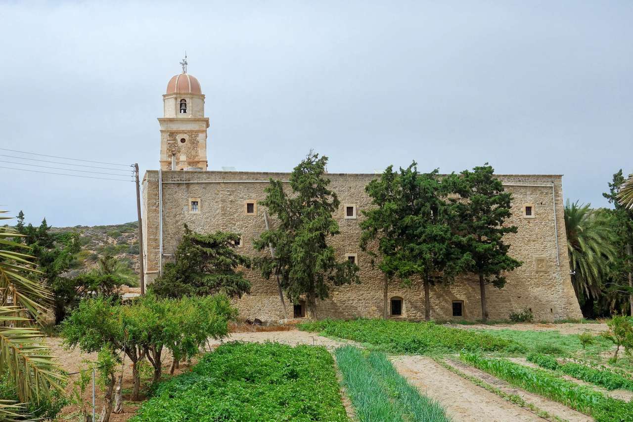 Klasztor Toplou na wyspie Kreta puzzle online