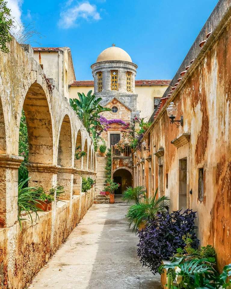 Wyspa Kreta Klasztor Agia Triada puzzle online