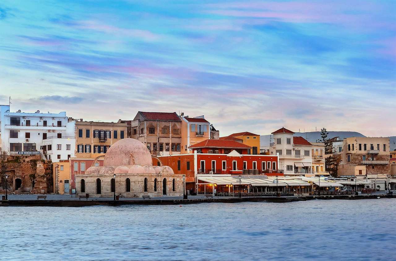 Kreta miasto portowe Chania puzzle online