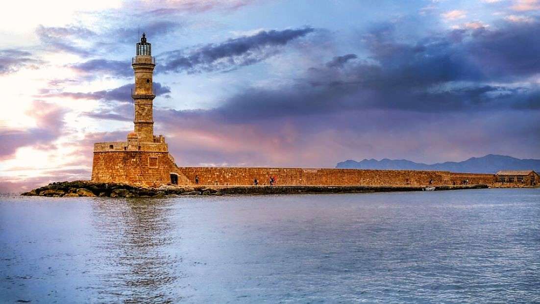 Kreta miasto portowe Chania puzzle online