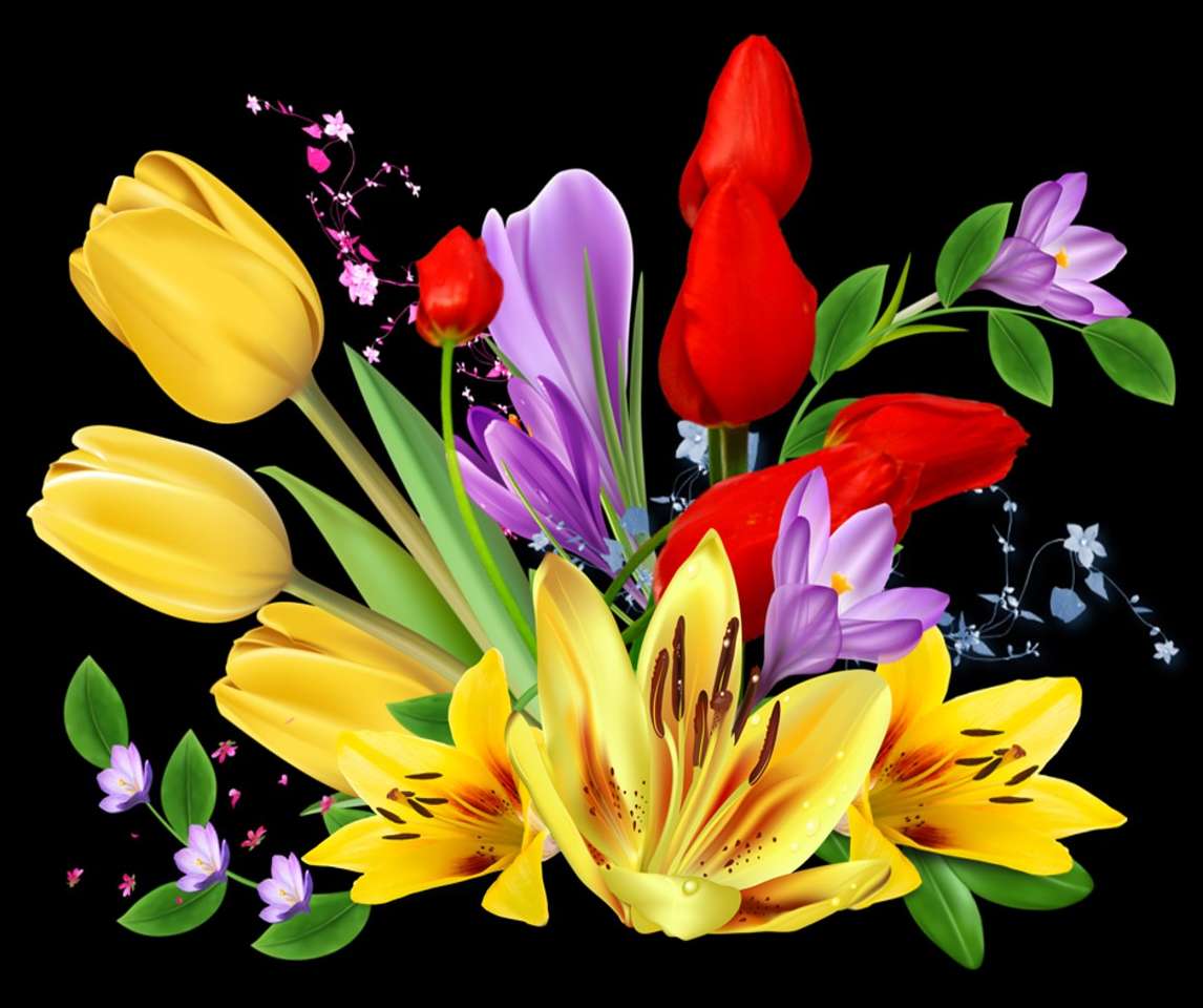 Bukiet z tulipanami puzzle online