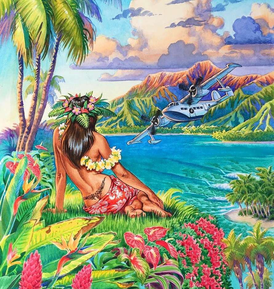 wakacje na tropikalnej wyspie puzzle online