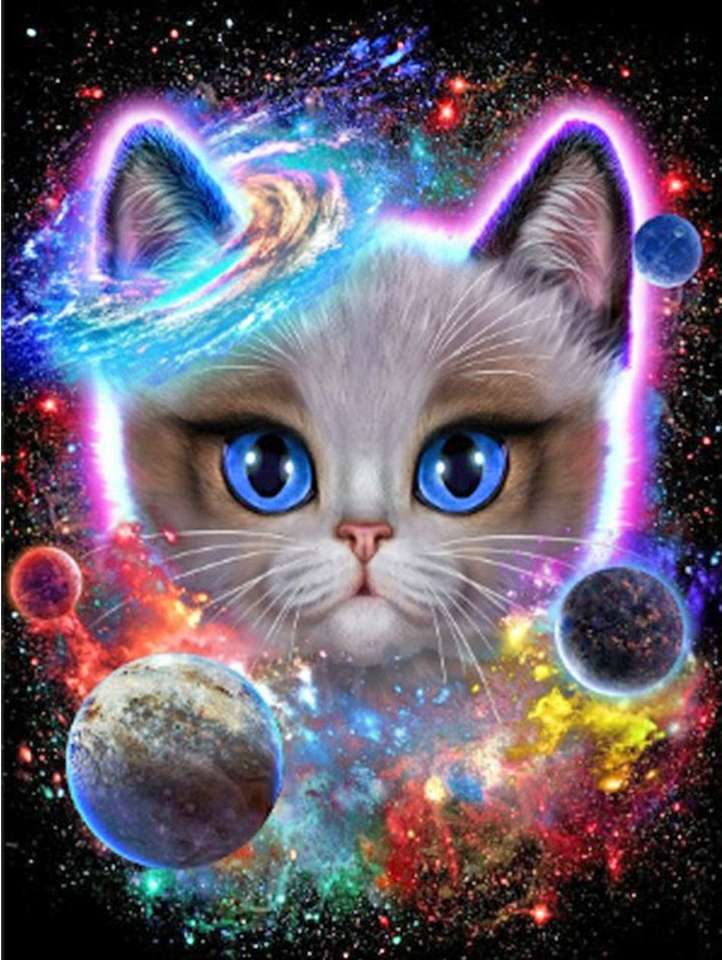 kosmiczny kot puzzle online