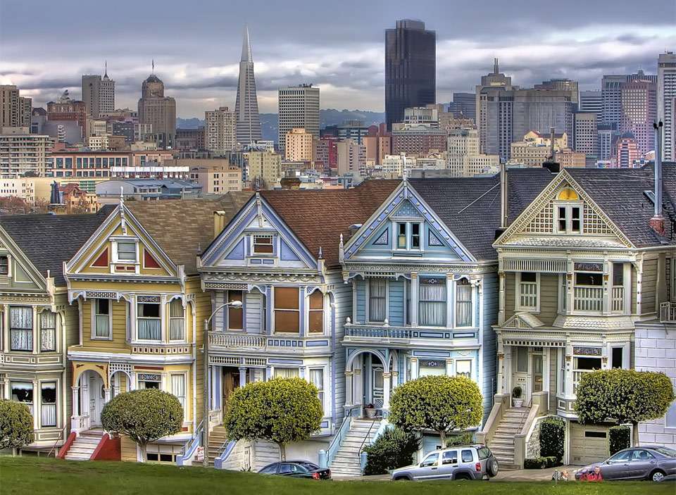 San Francisco i wiktoriańskie domy puzzle online