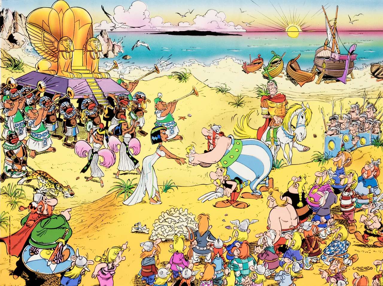 Asterix, Obelix i Kleopatra puzzle online