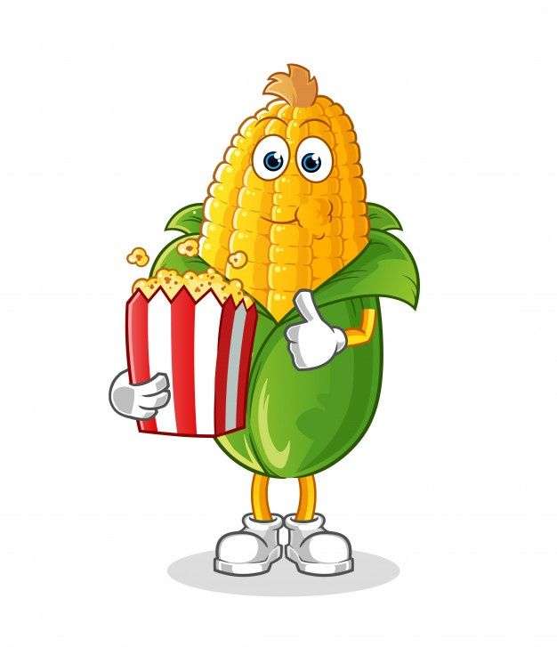 kukurydza i popcorn puzzle online