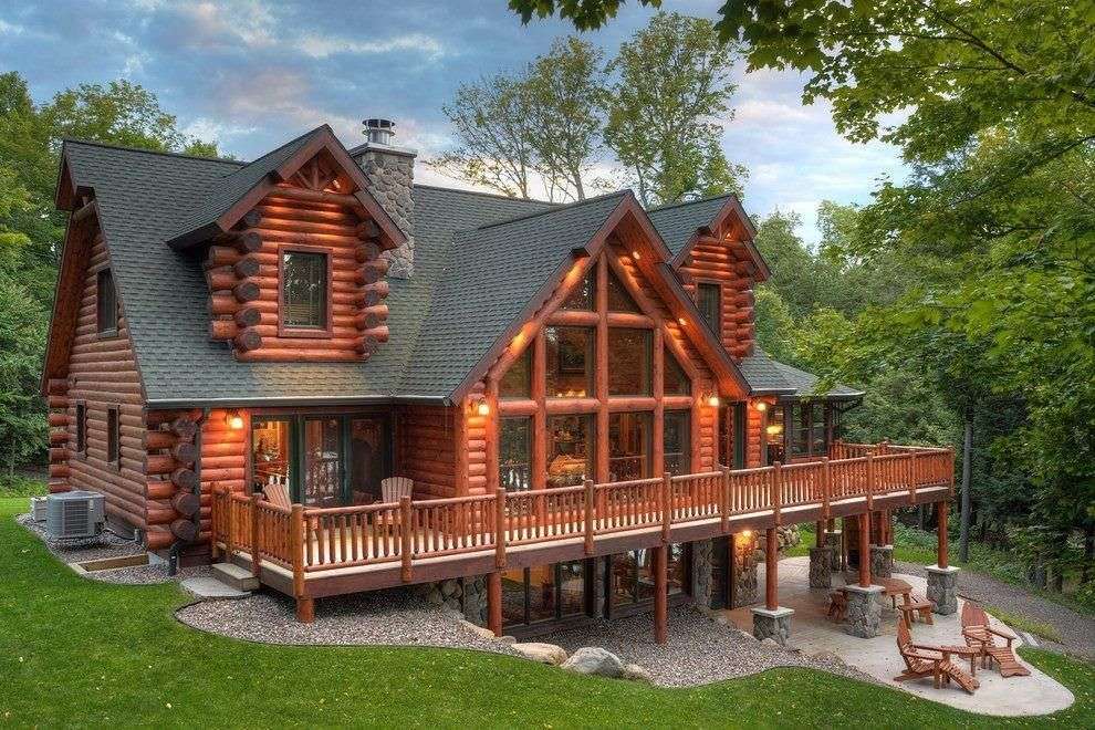 Duży drewniany dom puzzle online