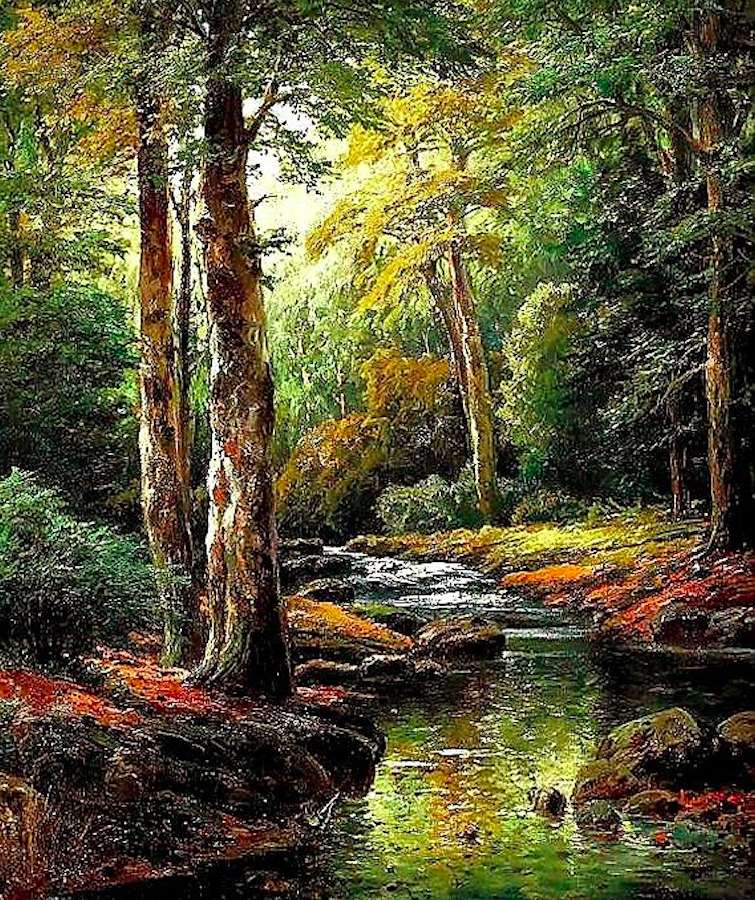 Leśny przecudny, ogród'' naturą stworzony puzzle online