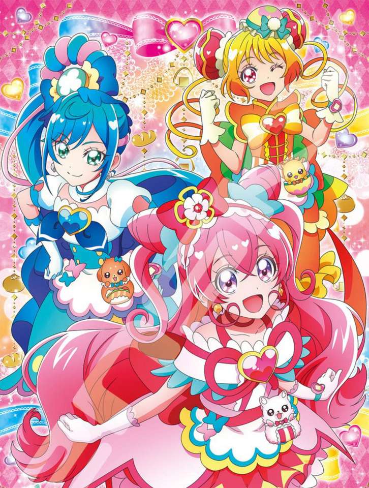 Pyszna impreza (plakat Pretty Cure) puzzle online