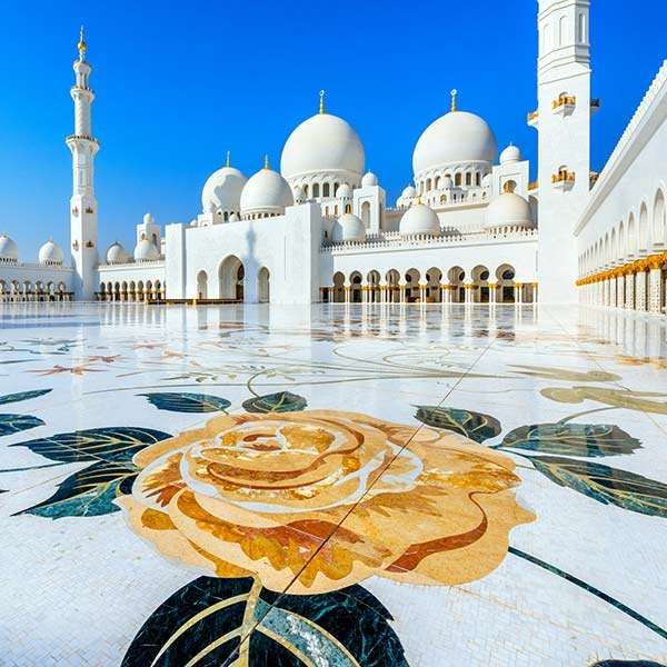 Arabische Emiraten. Moskee puzzel