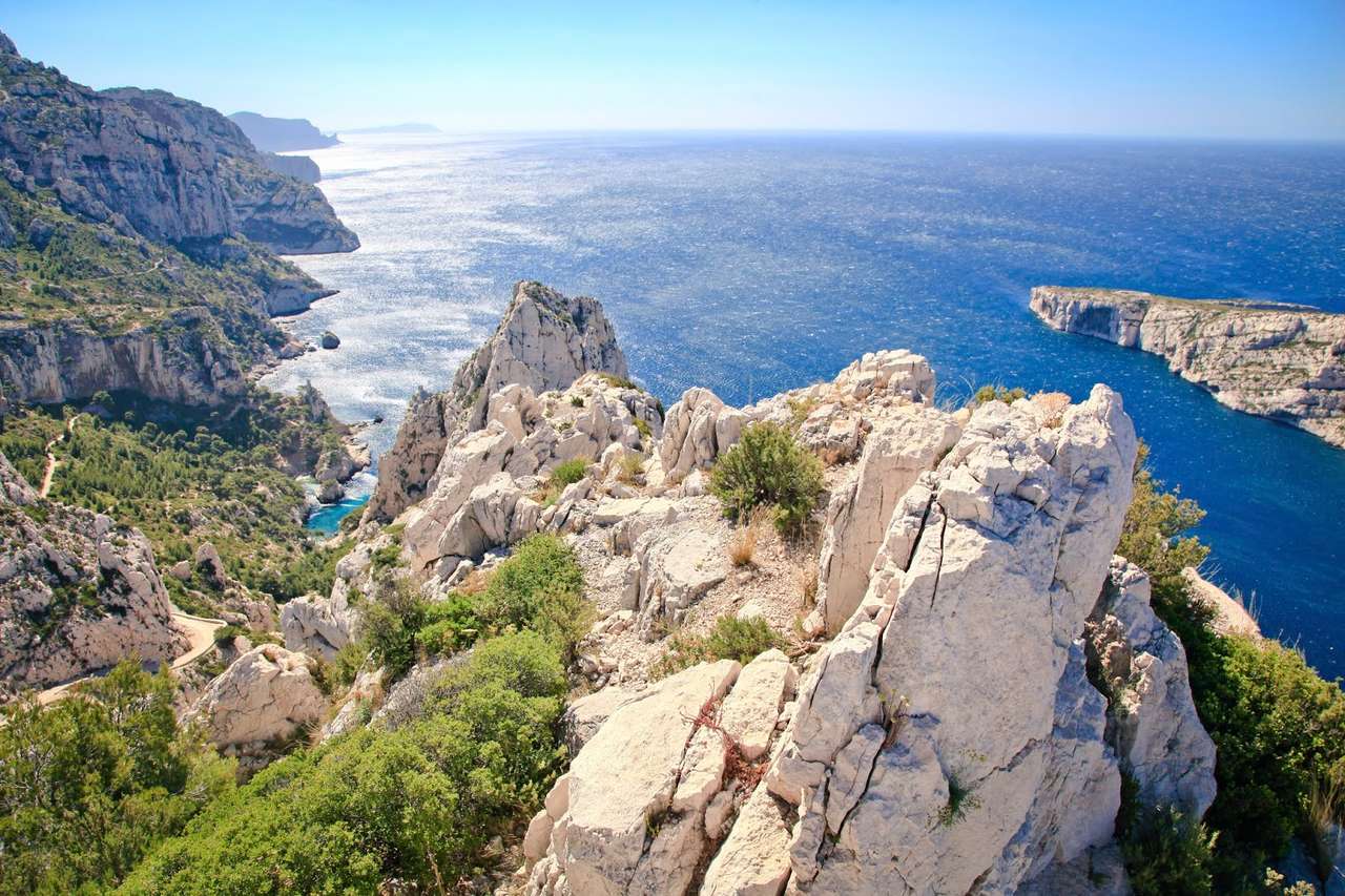 fioletowe klify Korsyki puzzle online