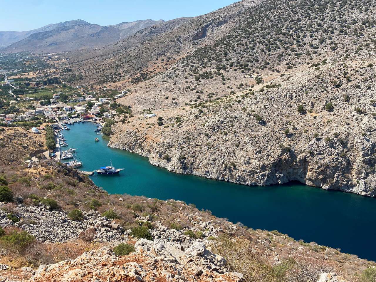 Zatoka Vathy, Kalymnos, Grecja puzzle online