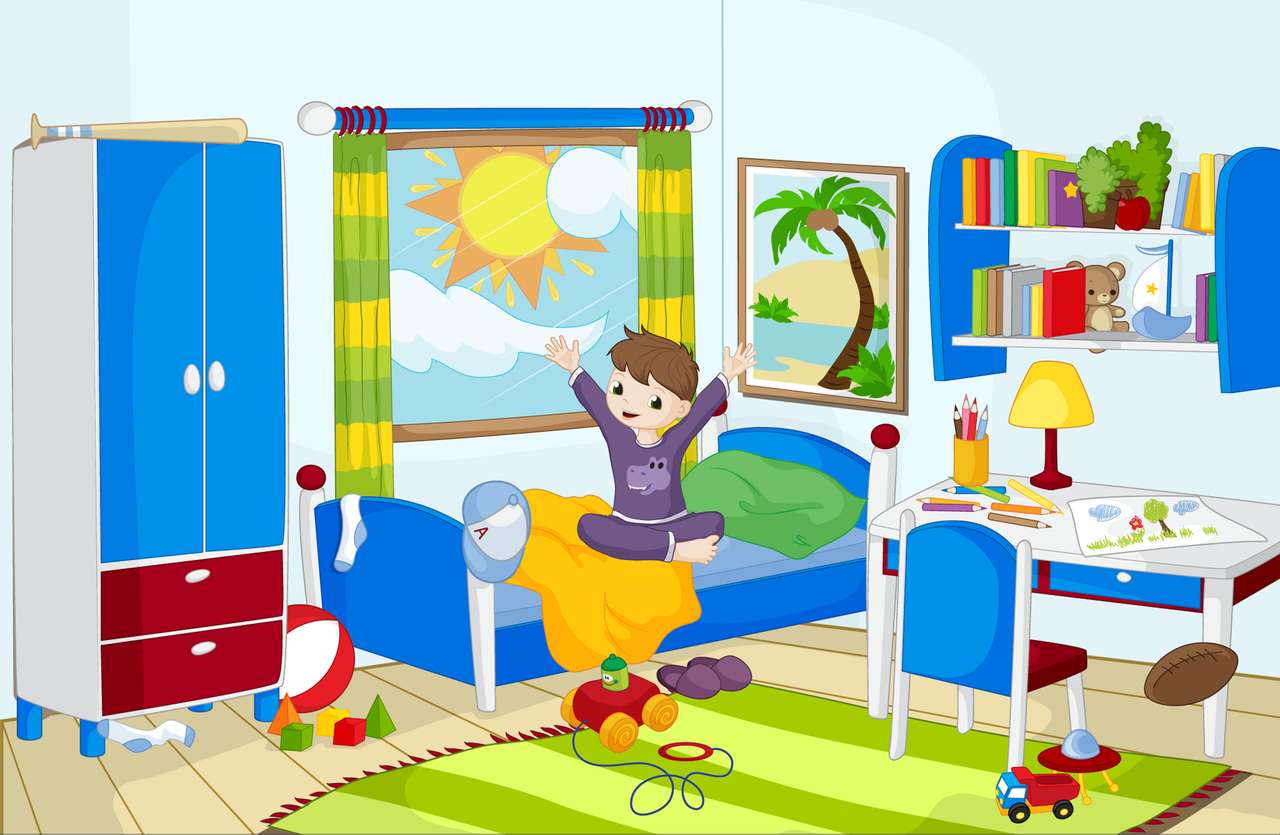 W sypialni dziecka puzzle online