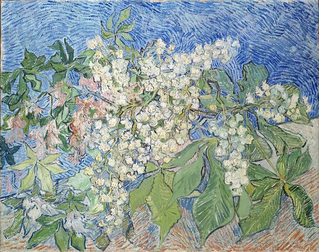 Kasztanowiec w rozkwicie (V van Gogh) puzzle online