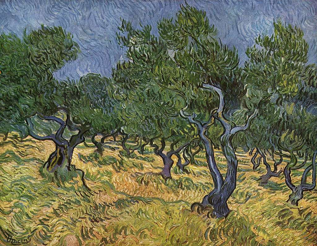 Sad z drzewami oliwnymi (V van Gogh) puzzle online