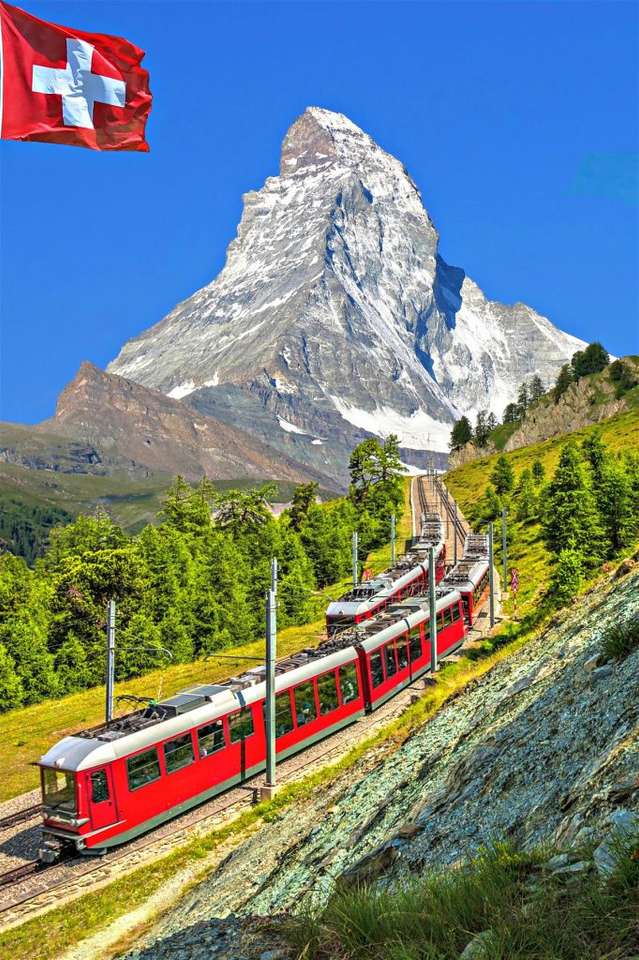 Pociąg w Szwajcarii puzzle online