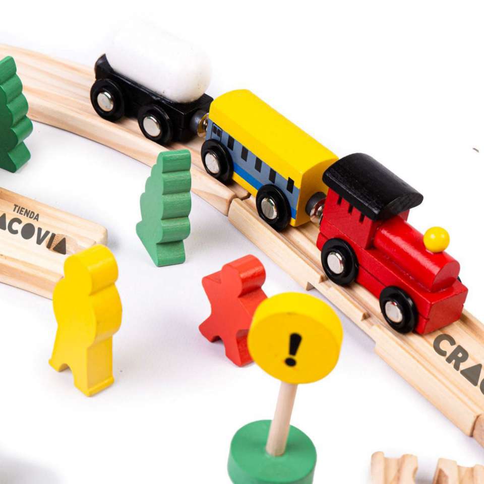 Zabawkowy pociąg puzzle online